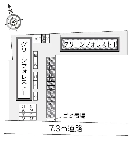 ★手数料０円★仙台市太白区東中田２丁目　月極駐車場（LP）